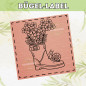 Preview: Bügel-Label Blumenboots